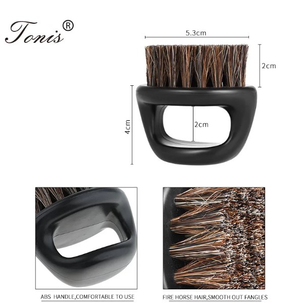 Description Picture 4 of itemEquestrianGent Ring Design Shaving Brush - Premium Horse Bristle - Portable and Durable - Ideal for Barbers, Salons, and Personal Groom