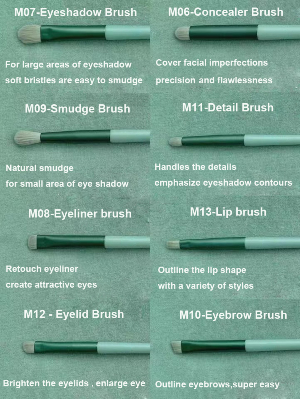 Description Picture 4 of itemLuxury 13 PCS/Lot Makeup Brushes Set