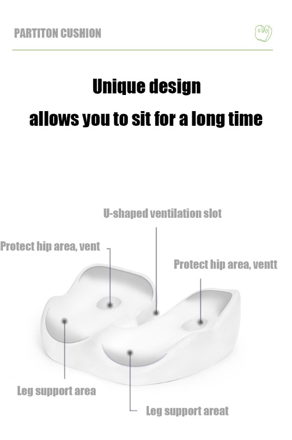 Description Picture 4 of itemDeodar Memory Foam Sit Bone Relief Seat Cushion