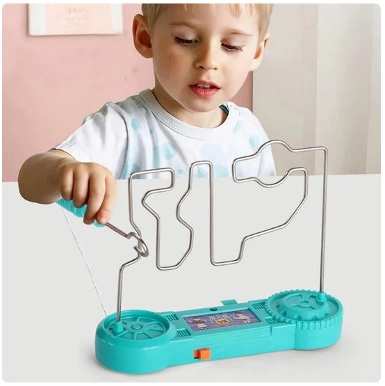 Kids' Collision Electric Shock Maze Game - A Unique Educational and Science Experiment Toy for Fun Parties and Children's Gifts