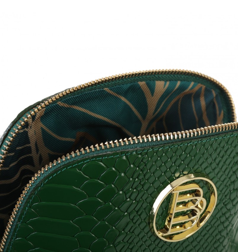 CASUAL GREEN COSMETIC BAG