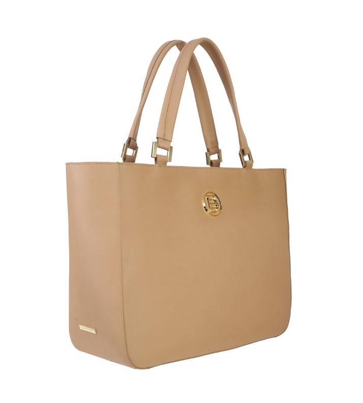 Ladies' leather bag MAMMA arno beige