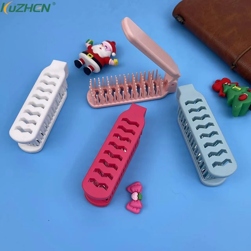 Portable Travel Foldable Hair Comb Brush Massage Hair Comb Anti-Static Styling Folding Hair Comb Professional Hairdressing Tools