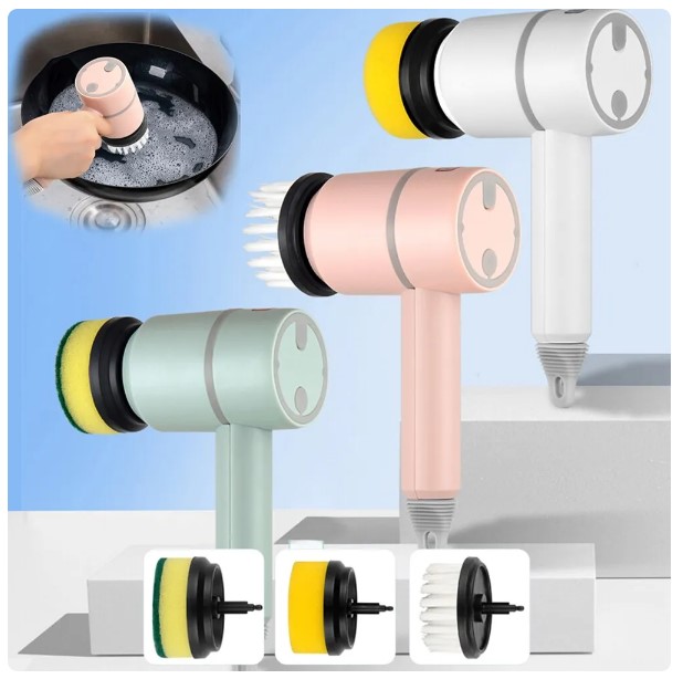 Multi-functional Electric Cleaning Brush - USB Rechargeable, Electric Rotary Scrubber for Household Appliances