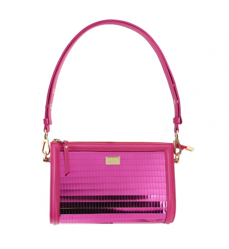 Women's leather bag FLAMMY GLOSS NAPA FUCHSIA