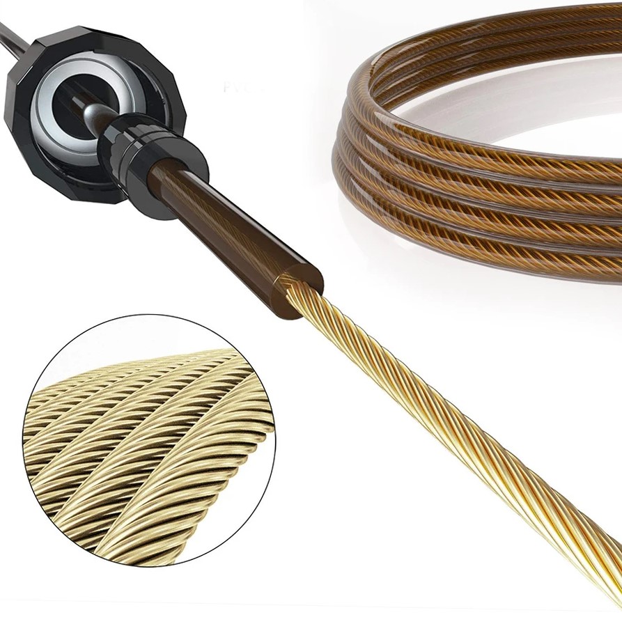 Description Picture 3 of itemRapid Speed Steel Wire Jump Rope, Adjustable Skipping Rope for High-Intensity Fitness Workouts, Training, and Home Sports Equipment