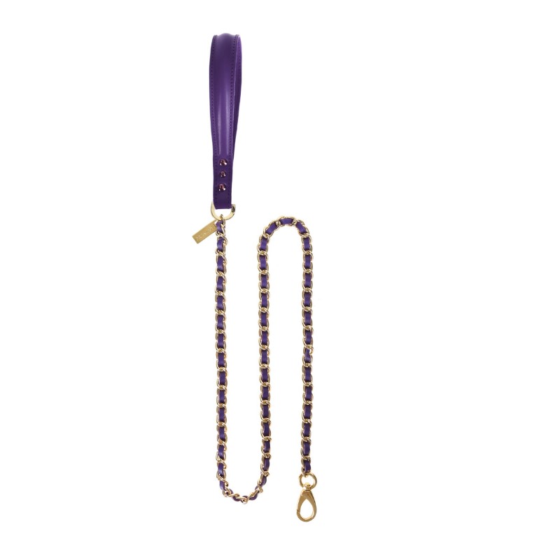 Pet leash nappa purple