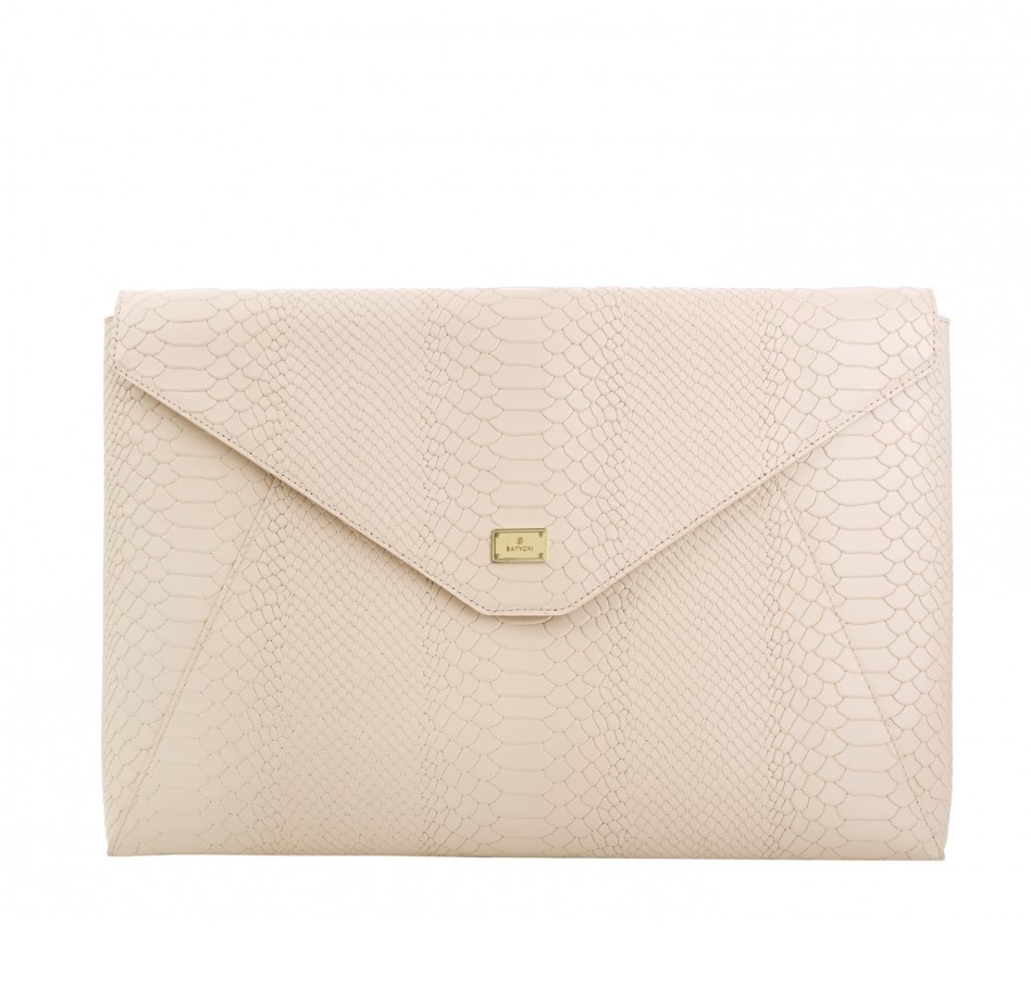 MacBook ECRU leather case