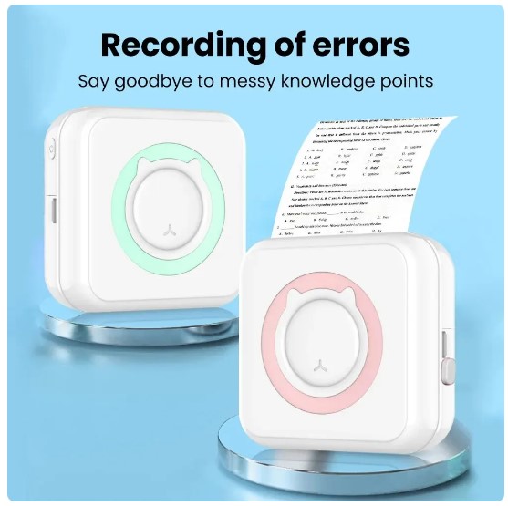 Olaf Mini Printer Portable Thermal Stickers Paper Inkless Bluetooth Wireless Impresora Android IOS Portable Label Printer