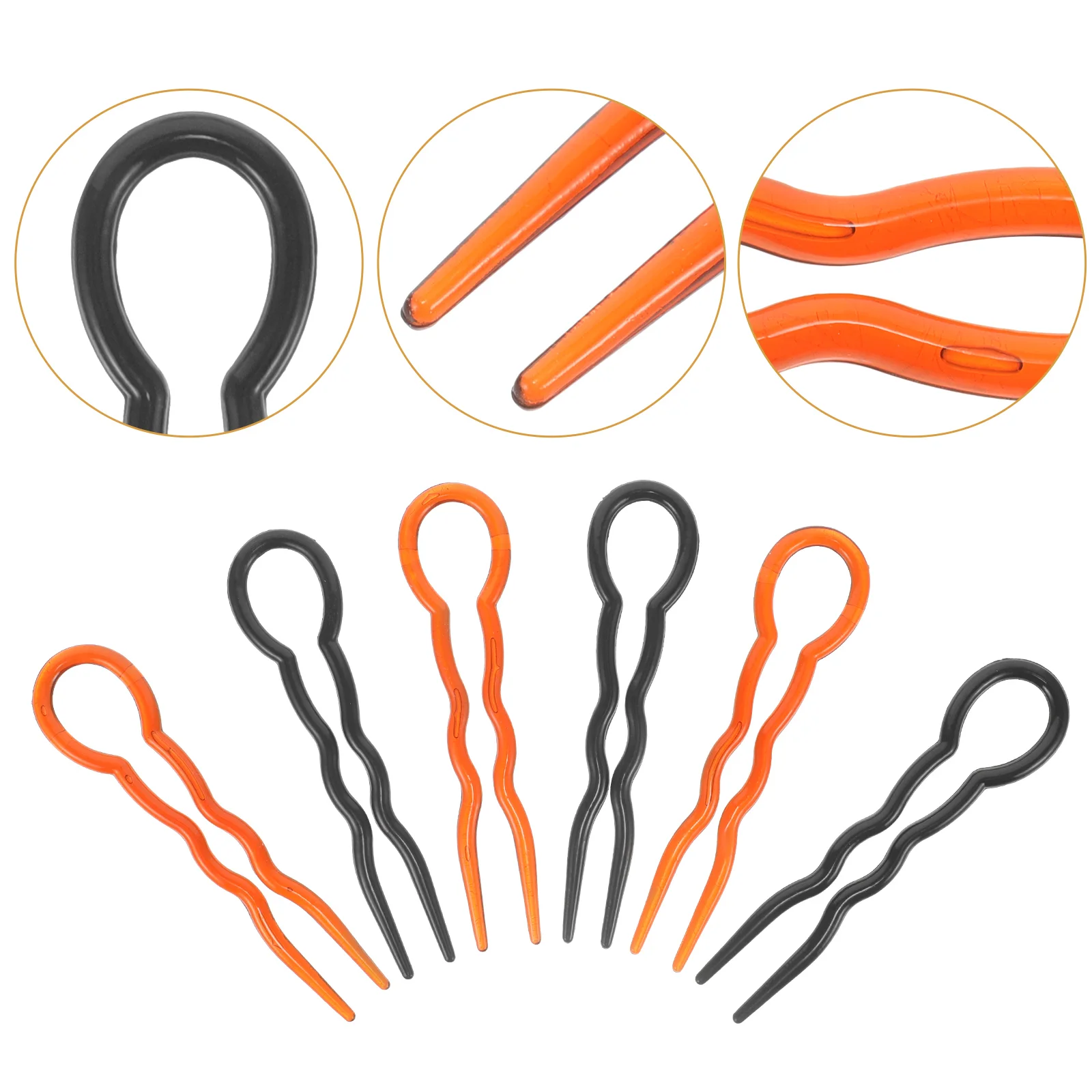 U Shaped Hair Clips Simple Hair Pins Fast Spiral Hairpin U Shaped Hair Braid Twist Pins U Shape Hair Clip Styling Tool