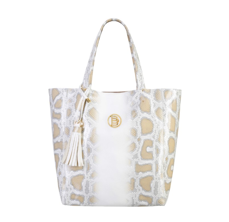Ladies' leather bag BAKU casper ecru