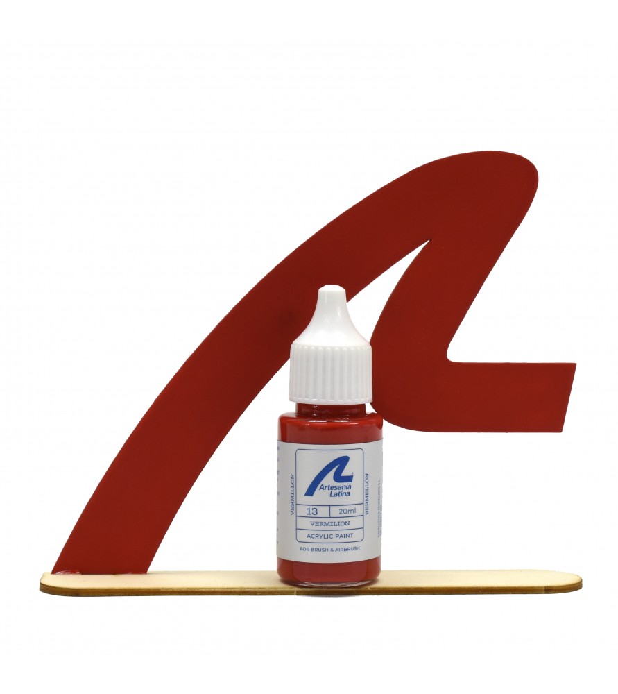 Water-Based Paint: Vermilion (20 ml)