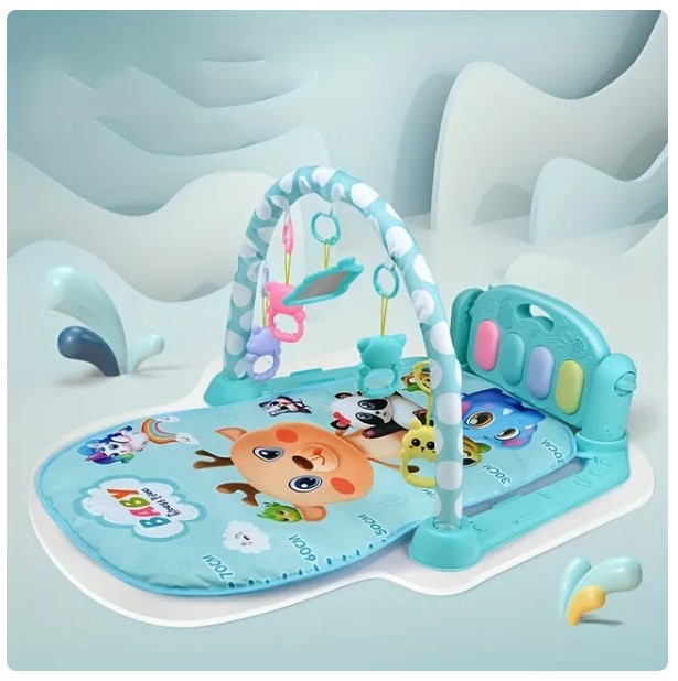 Newborn Baby Music & Light Pedal Piano Fitness Stand - All-in-One Sleeping Mat