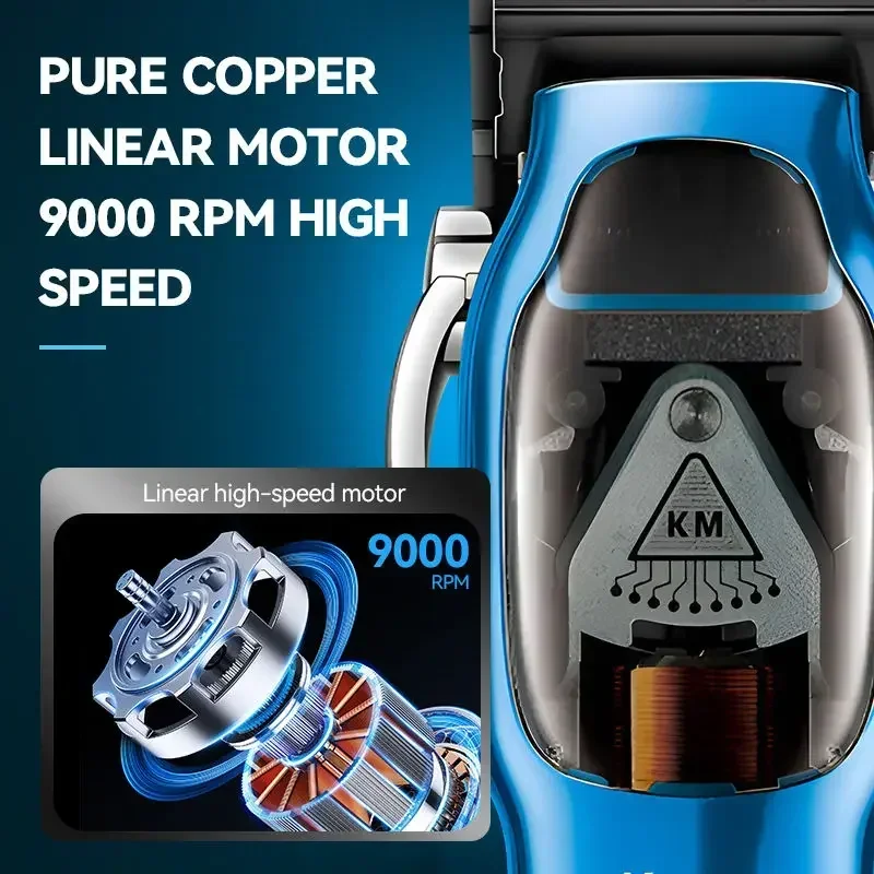 Kemei Professional Men's Hair Clipper Rechargeable Beard Hair Trimmer For Men Electric Hair Cutter Machine Precision
