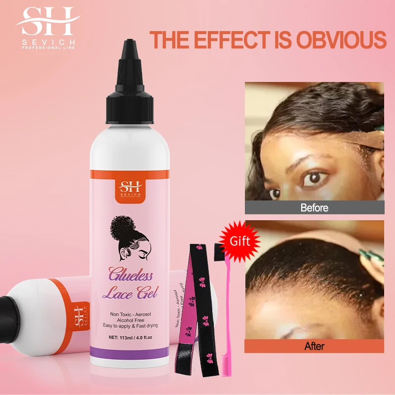 Liquid Lace Glue Glueless Lace Gel Temporary Hold Clear Wig Adhesive Invisible Hair Glue For Wigs Hair Systems Styling Baby Hair