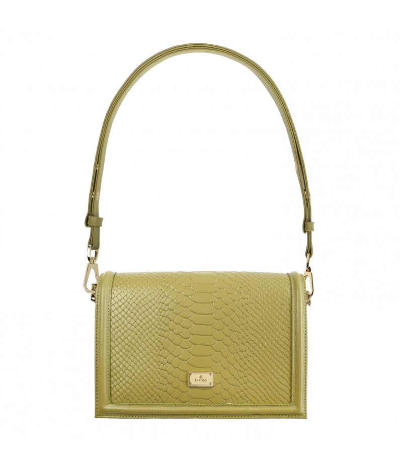 MAYA OLIVE women's leather handbag