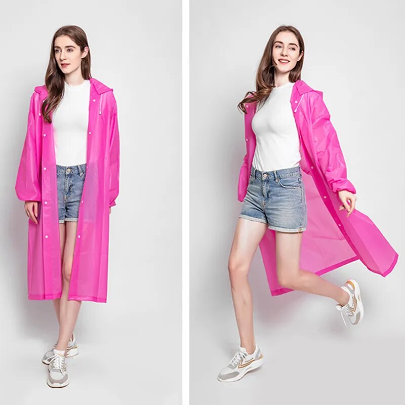 Transparent PEVA Raincoat