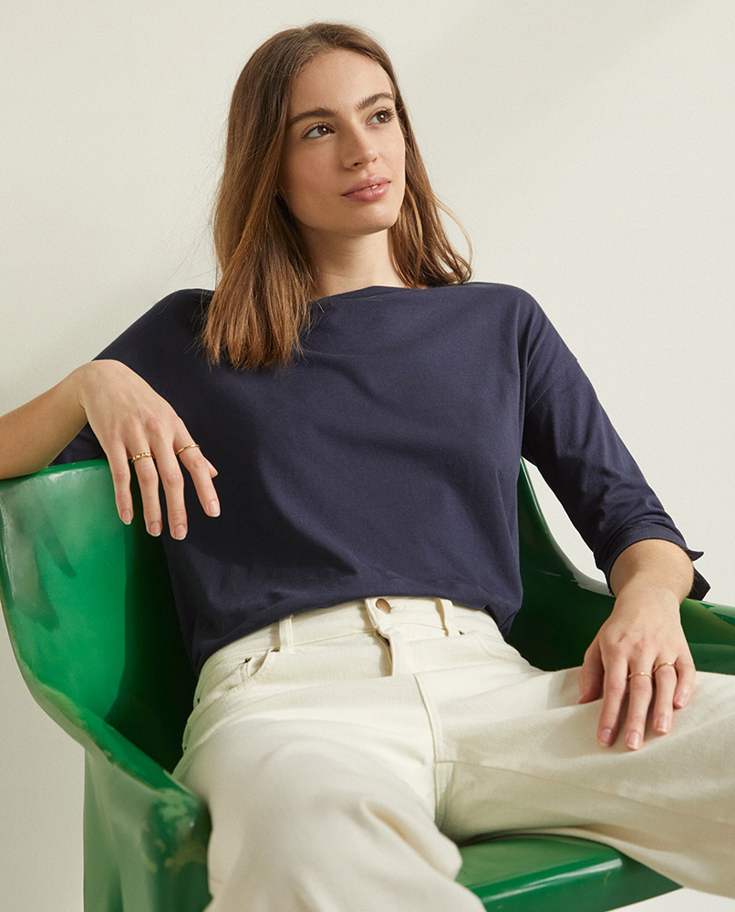 ORGANIC-COTTON ROUND-NECK T-SHIRT