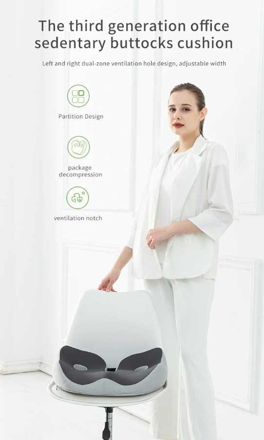 Description Picture 2 of itemDeodar Memory Foam Sit Bone Relief Seat Cushion
