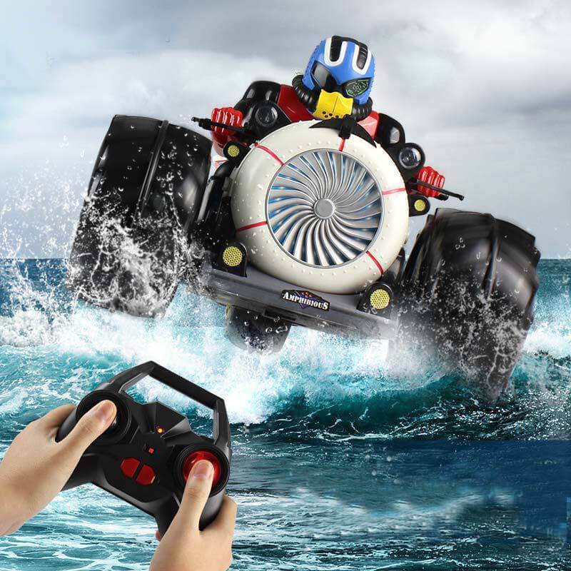 Description Picture 2 of itemRC Car Dirt Bike Amphibious Motorcycle Stunt Racing 