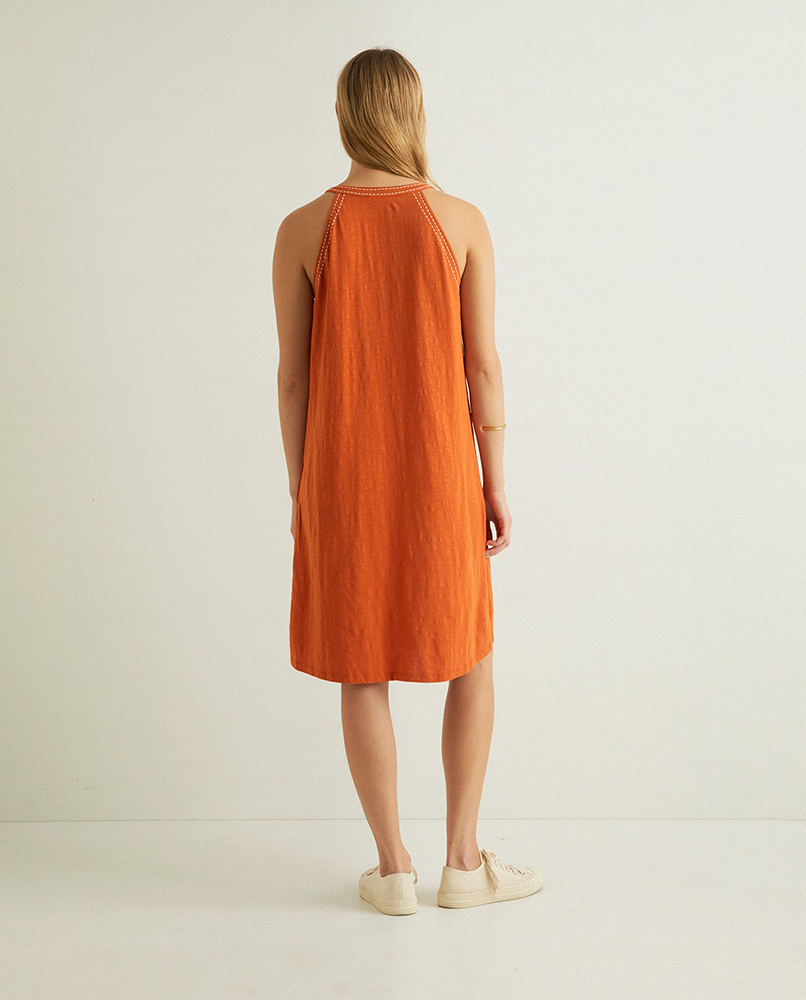 100% COTTON EMBROIDERED DRESS