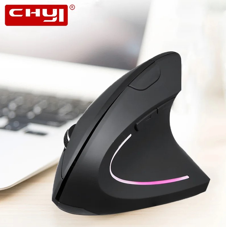 CHYI Ergonomic Vertical Mouse: Wireless Gaming Mice for Enhanced Comfort and Precision Control - Perfect for Laptop and PC Gamers
