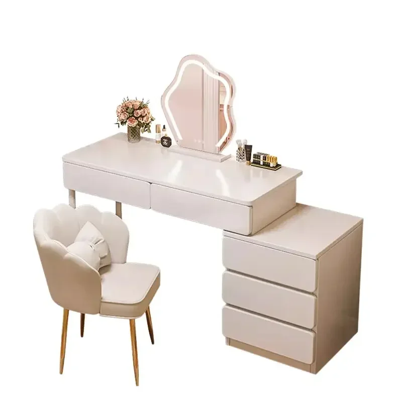 Mirror Dressers Storage White Dressers Women Storage Bedroom Drawers Organizer Luxury Dividers Corner Penteadeira Home Furniture
