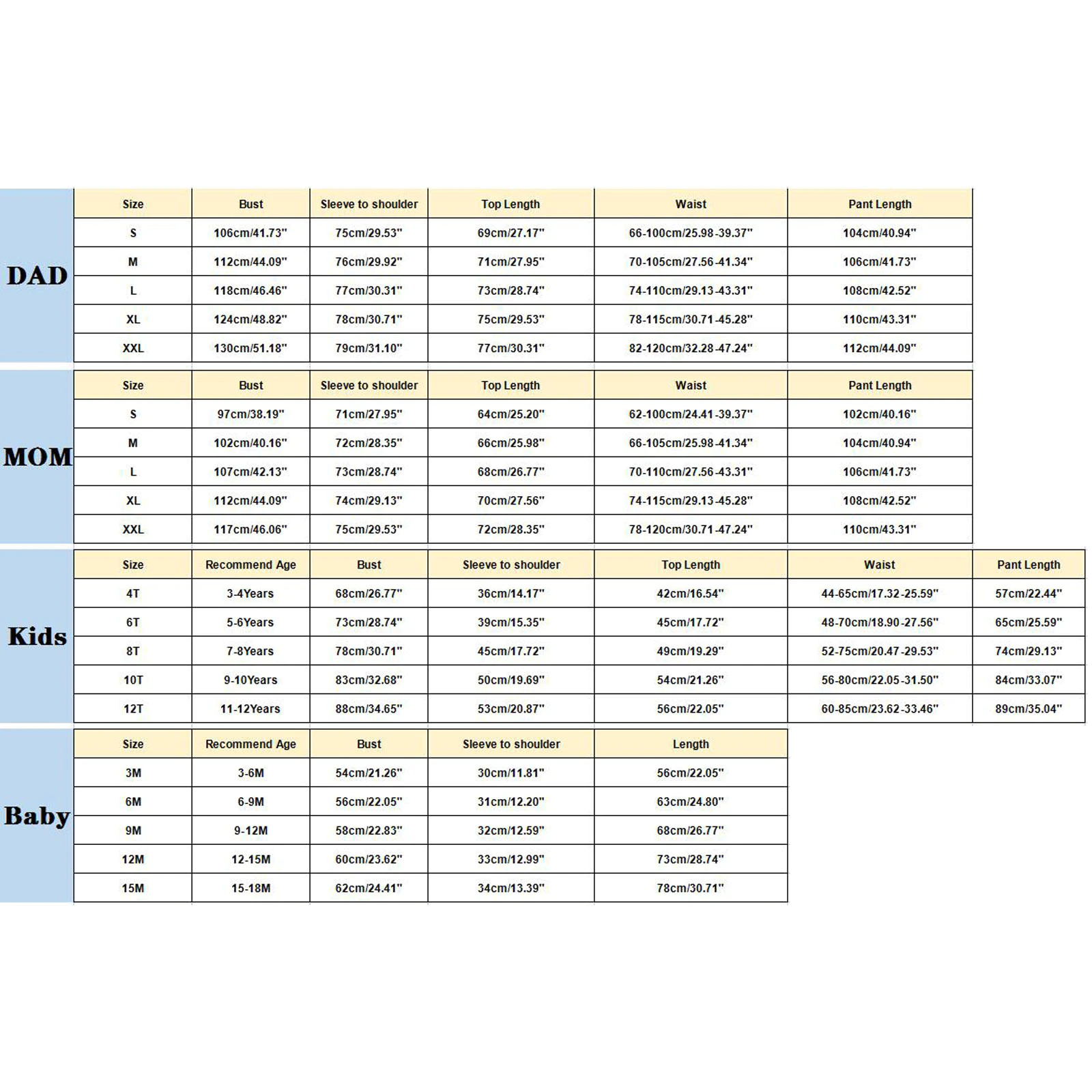 Description Picture 4 of itemSet Xmas Family Christmas Matching Outfits Pajamas Sleepwear For Adult Kids Mother Daughter Father Son Baby