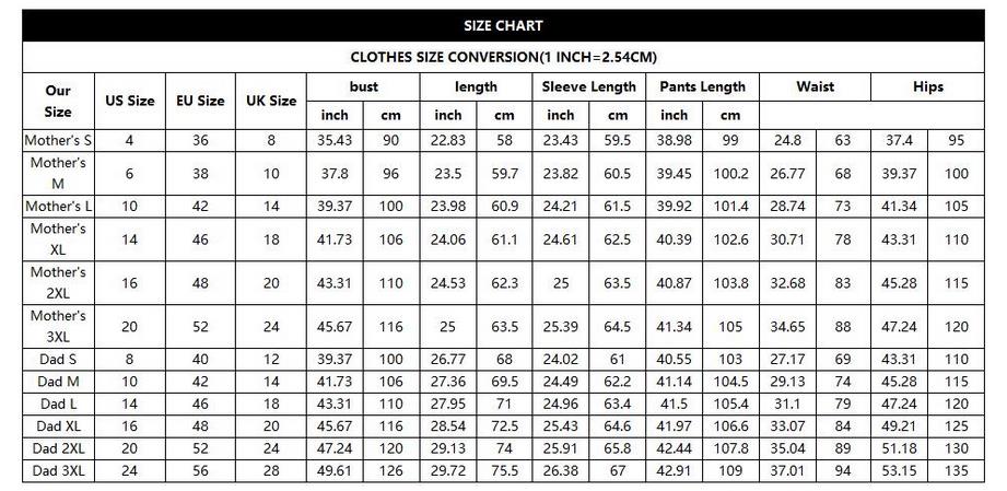 Description Picture 3 of itemFamily Set Matching Clothes Christmas Pajamas Rompers Sleepwear Pyjamas For Mother Father Kids Son Baby Girl 2022