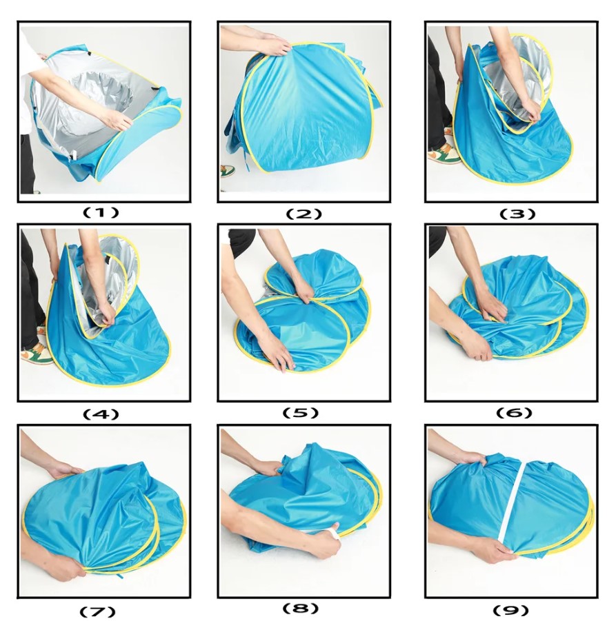 Description Picture 6 of itemBaby Beach Play Tent - Portable UV Protection Shade Pool and Sun Shelter for Infant Outdoor Fun and Play