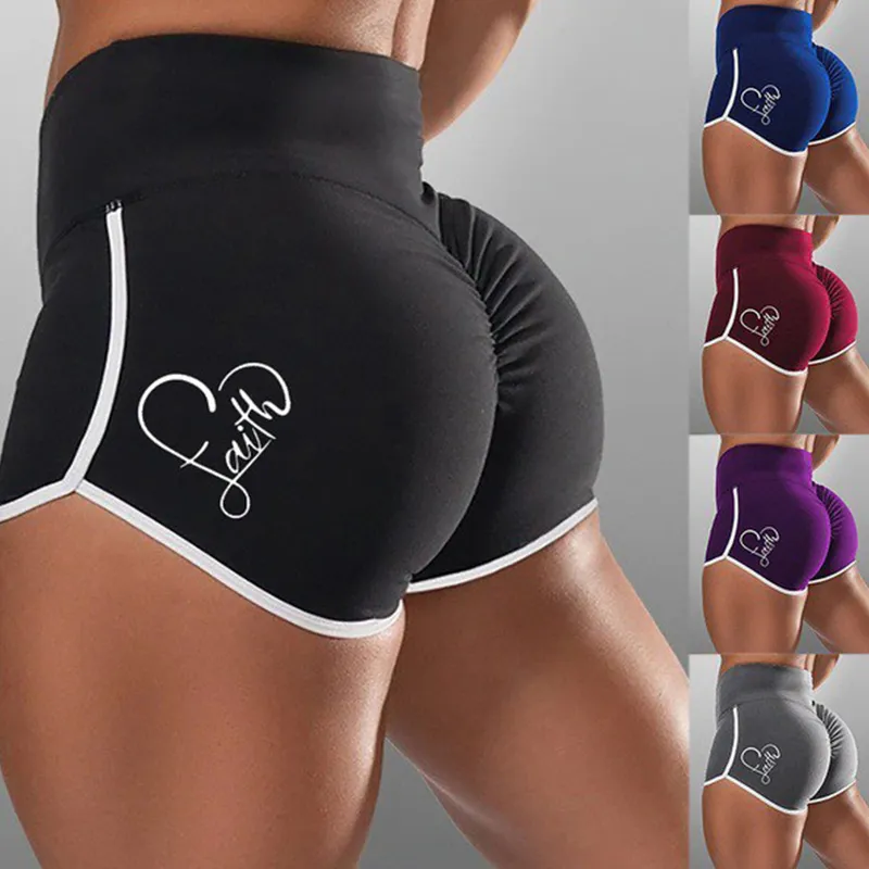 Women's Mid-Waist Sexy Sports Shorts Bum Lift knickers Female Gym Workout Yoga Fitness Leggings Women Athletic Breathable Shorts