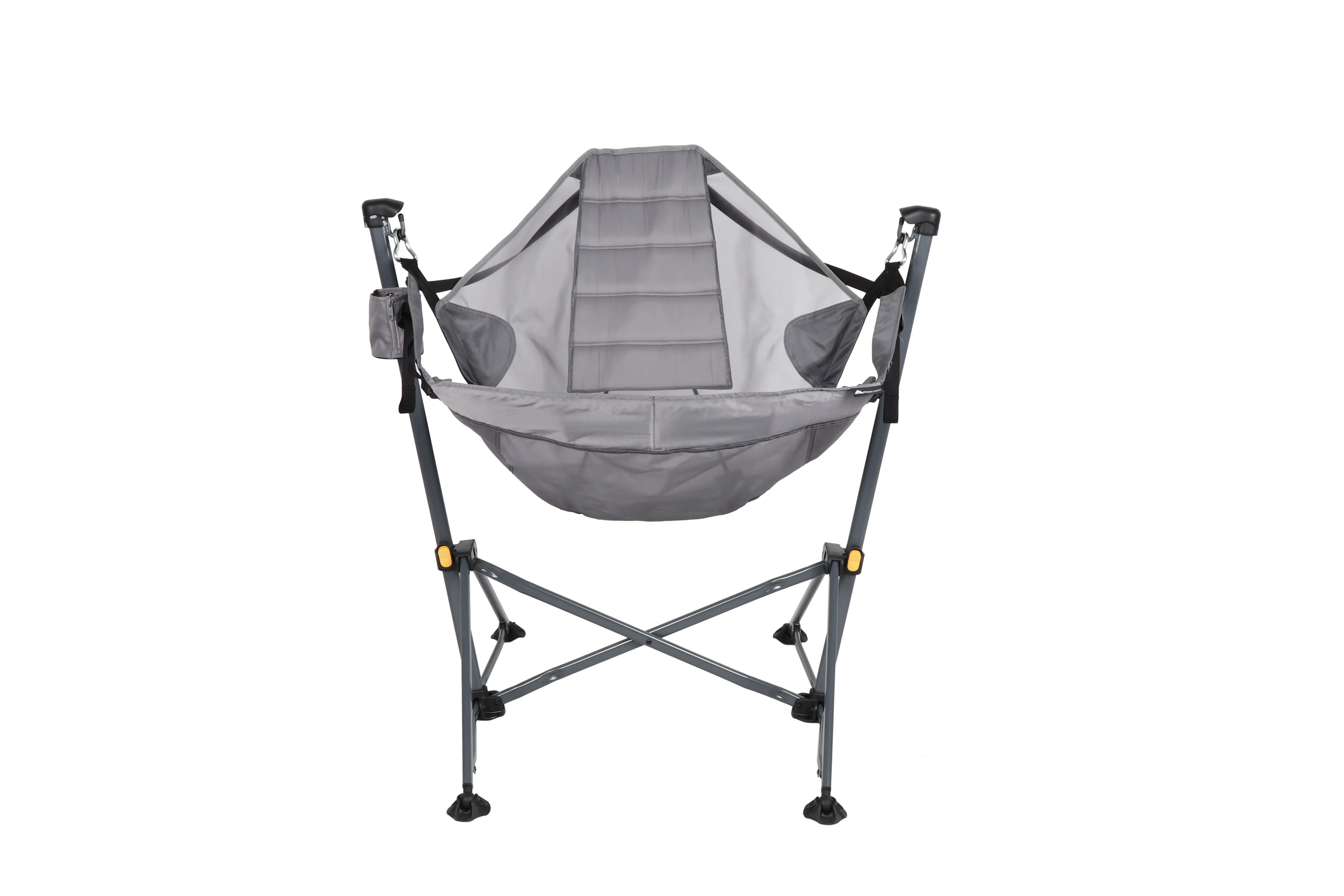 Reclining Mesh Hammock Chair, Gray, made with Polyester