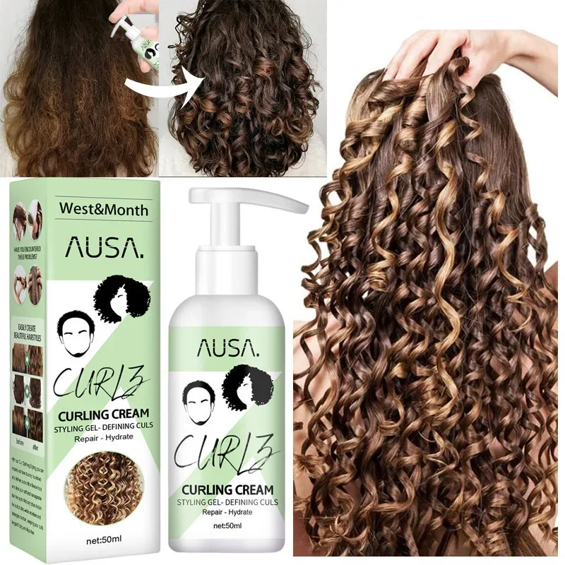 All Day Long Hair Care Curly Hair Booster Women Men Shiny Nourishing Fast Hair-volumizing Cream Light Curl Defining Elastin Gel