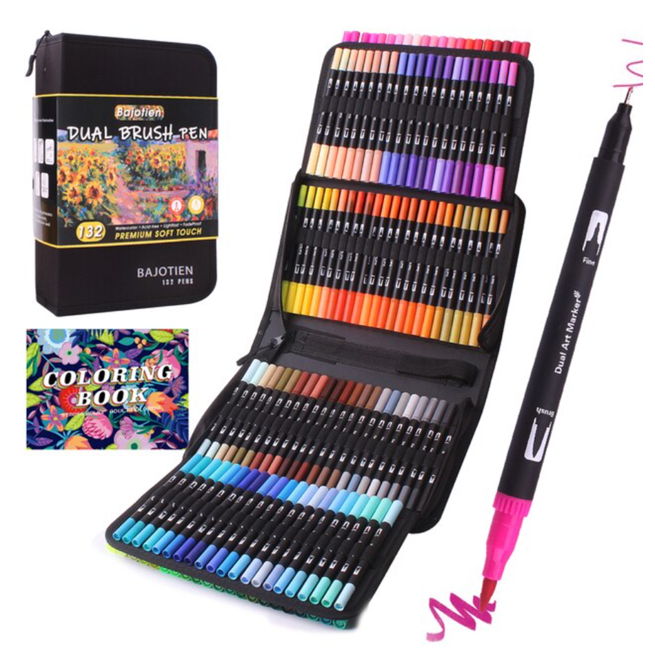 Description Picture 4 of item60/72/120/132 Colors Art Marker Brush Pens