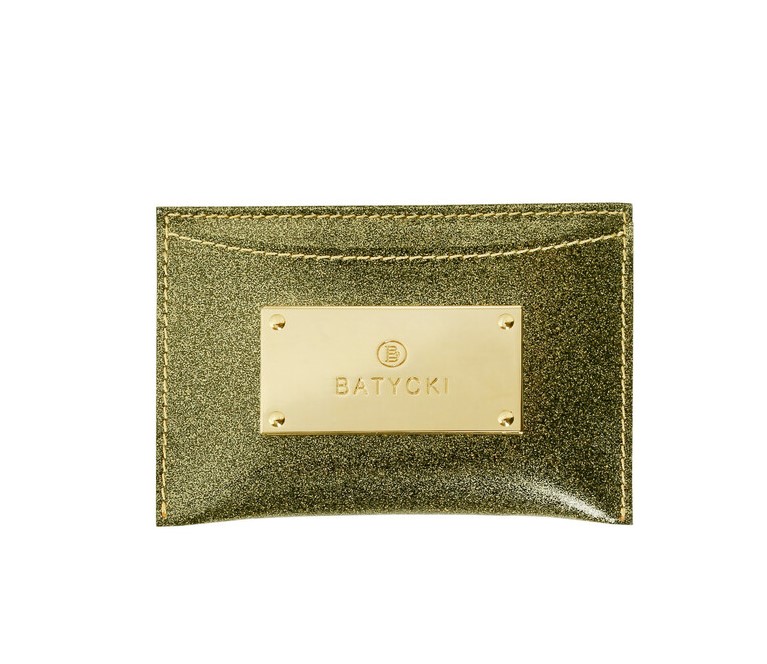 GOLD leather card case