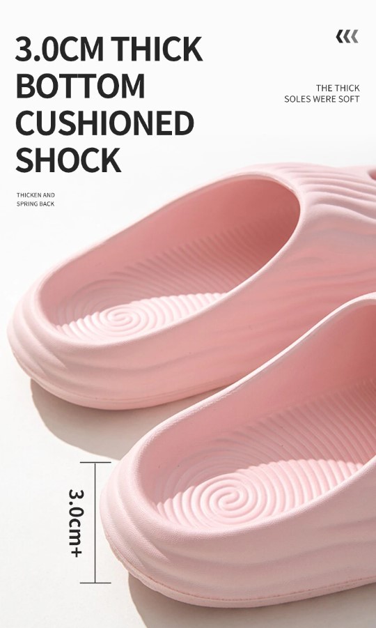 Description Picture 4 of itemWomen's Super Soft Eva Thick Platform Slides, Minimalist And Comfortable Indoor Bathroom Non-Slip Slippers, Women's Slippers
