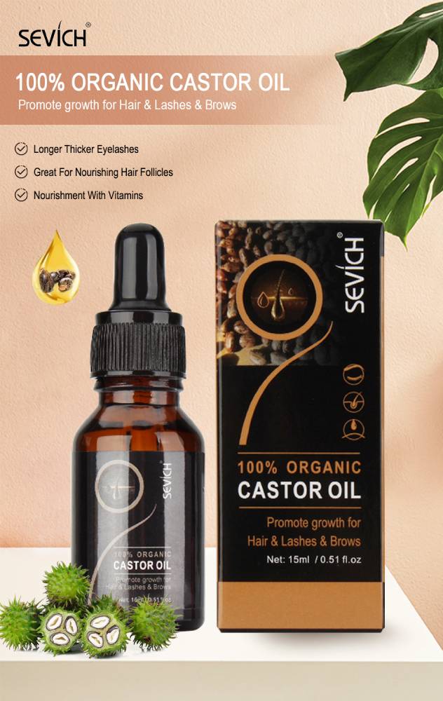 Organic Castor Oil for Hair Loss Prevention - 15ml