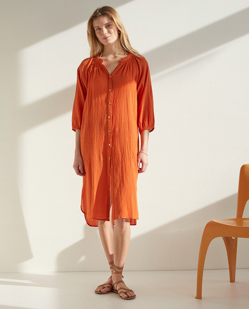 100% COTTON CAFTAN DRESS