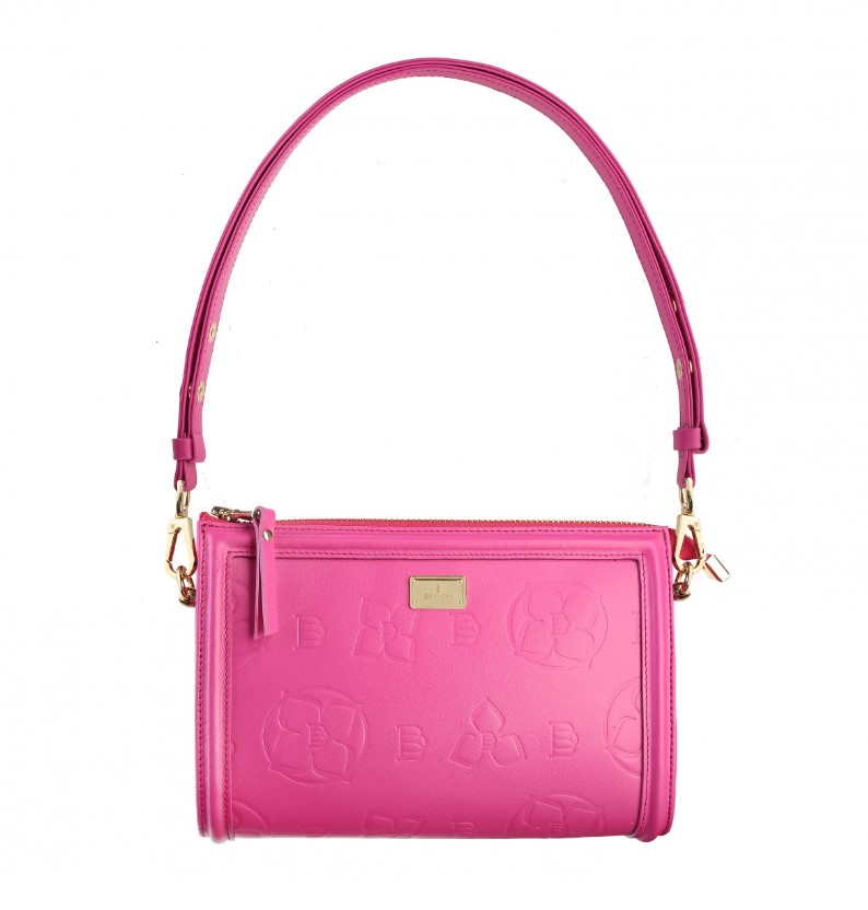 Women's leather bag FLAMMY STAMP NAPA FUCHSIA