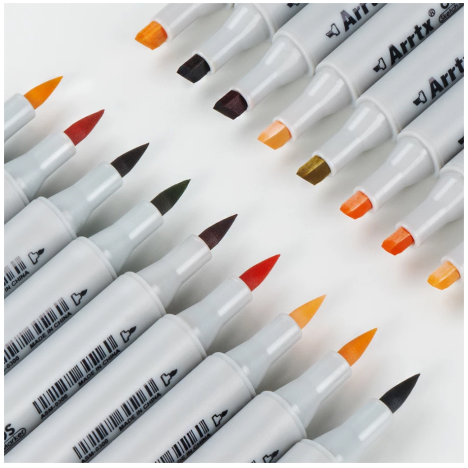 Description Picture 3 of item36 Colors Brush Marker Pen Dual Tips Art
