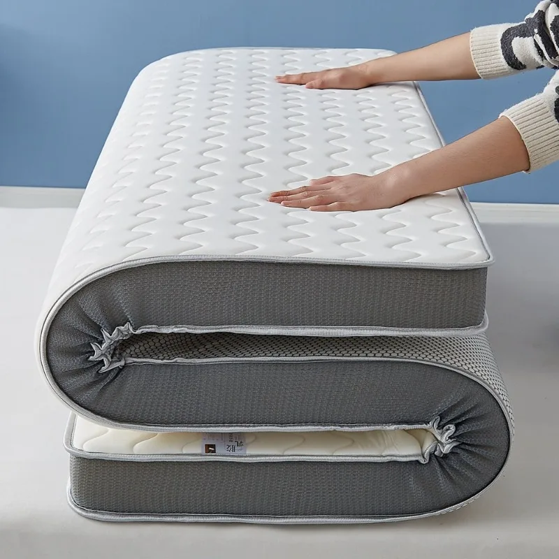 Home Thickening Tatami Bedroom Furniture Student Dormitory Bed Mattresses Natural Latex Viscoelastic Elastic Bed Family Pad
