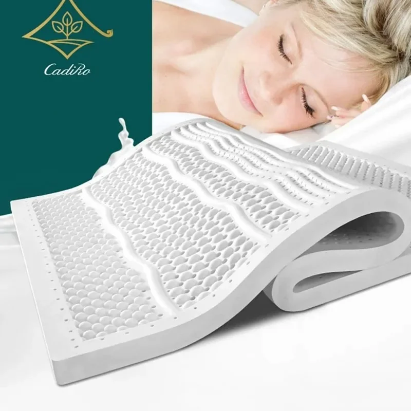 Thai Latex Bed Mattresses Full-size Folding Flexible Mattress Beds and Bedroom Furniture Medical Sleeping Orthopedic Mattress
