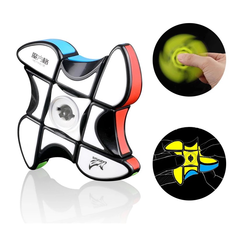 1x3x3 Fingertip Gyro Fidget Hand Spinner: Upgrade Stress-Relief Toy Puzzle Magic Cube 1x3x3 Fingers Speed Twist Anti-Stress Cube