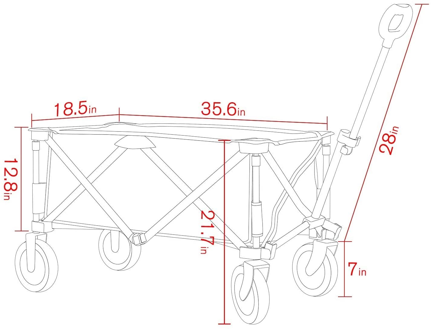 Description Picture 2 of itemCollapsible Folding Utility Wagon 