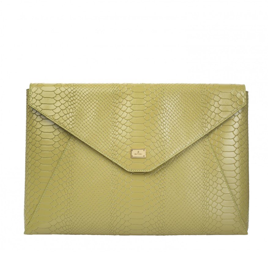 MacBook leather case OLIVE