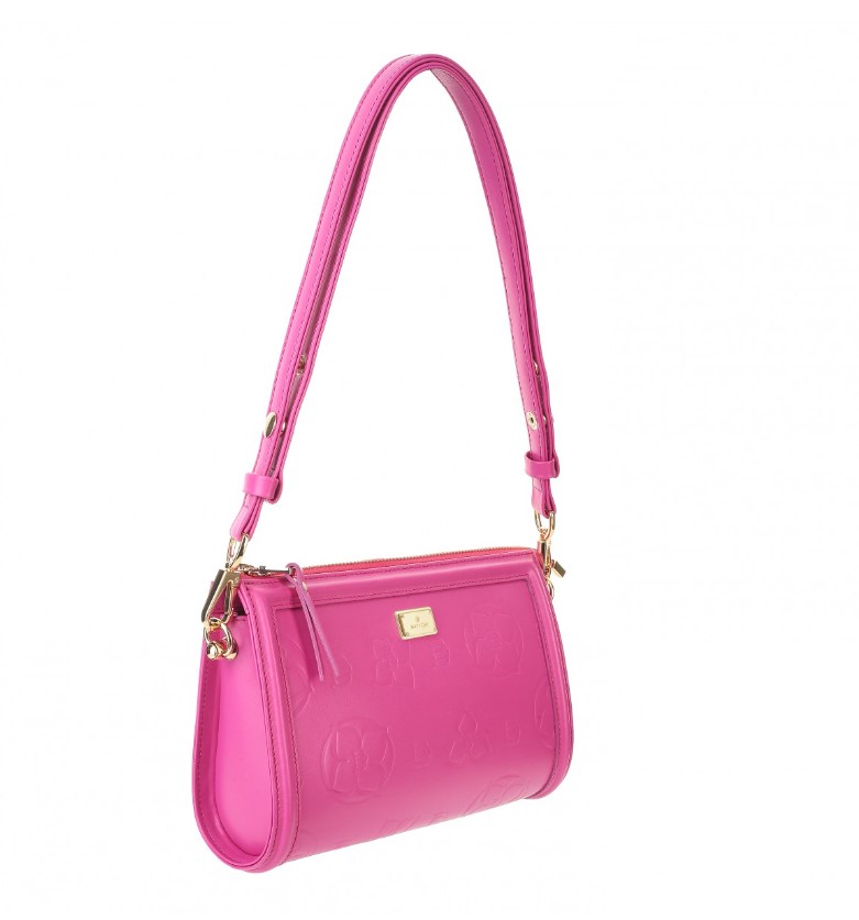 Women's leather bag FLAMMY STAMP NAPA FUCHSIA