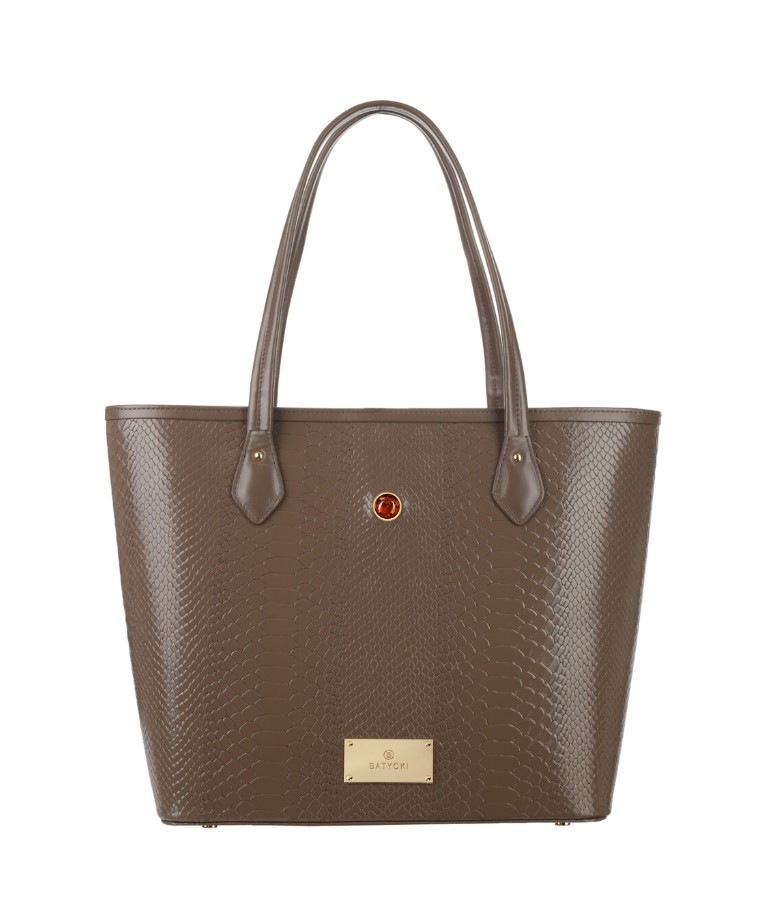 GINA MOCCA women's leather handbag