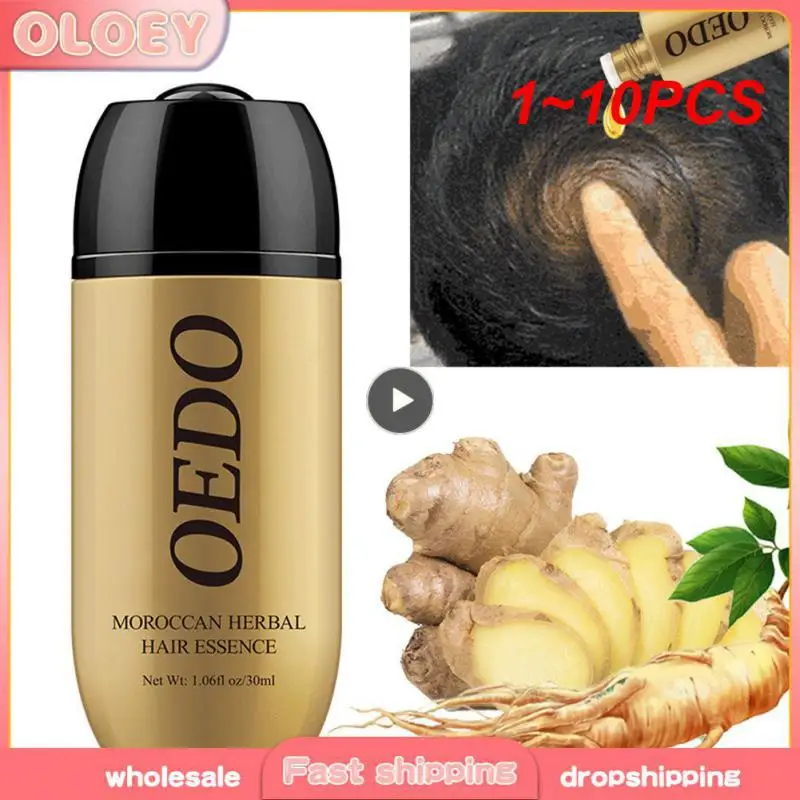 1~10PCS Moroccan Ginseng Hair Growth Oil Quick Repair Hair Root Prevention Hair Loss Product Repair Curly Scalp Care