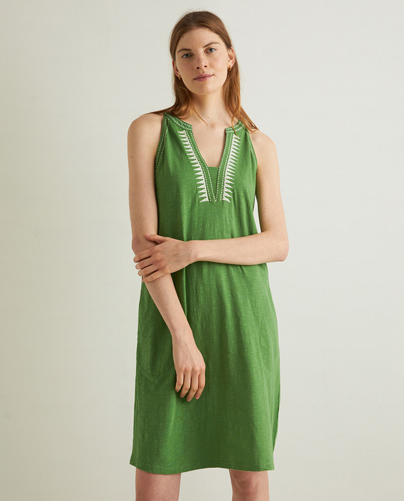 100% COTTON EMBROIDERED DRESS