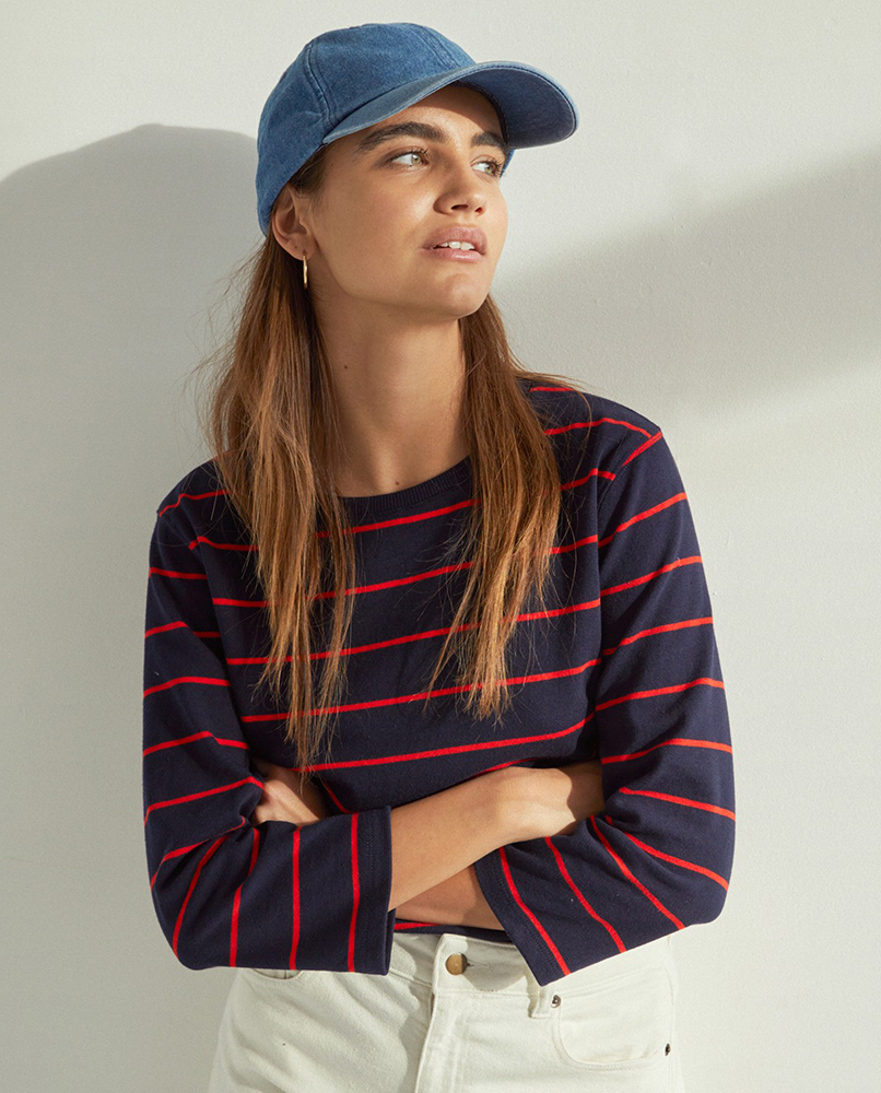 100% COTTON STRIPED T-SHIRT